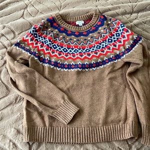 J Crew fair isle sweater. Size small